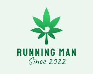 Smoking - Cannabis Leaf Pipe logo design