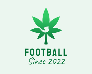 Smoke - Cannabis Leaf Pipe logo design