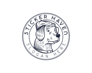 Puppy Kennel Breeder Logo