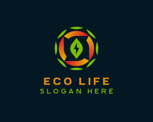 Eco Sustainable Electricity logo design