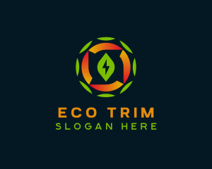 Eco Sustainable Electricity logo design