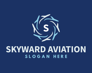 Tourism Plane Travel logo design