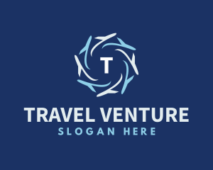 Tourism Plane Travel logo design