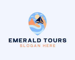 Ocean Beach Travel logo design