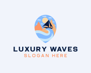 Ocean Beach Travel logo design