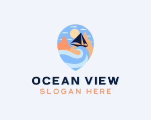 Ocean Beach Travel logo design