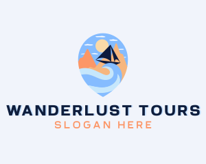 Ocean Beach Travel logo design