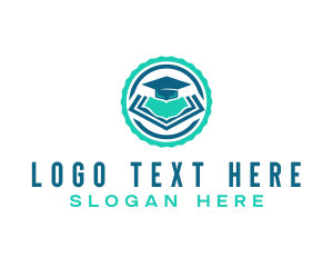Teacher - Digital Academic Education logo design