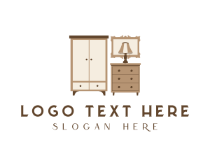 Cabinet - Interior Furniture Decoration logo design