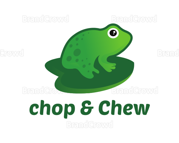 Lily Pad Frog Logo