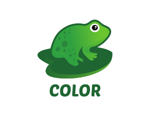 Lily - Lily Pad Frog logo design