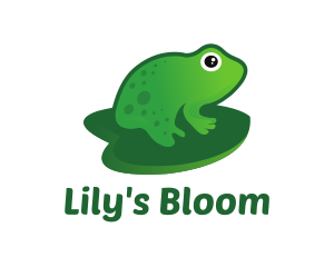 Lily - Lily Pad Frog logo design