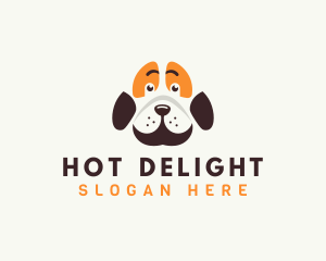 Cute Dog Paw logo design