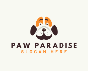 Cute Dog Paw logo design