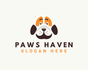 Cute Dog Paw logo design