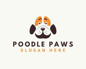 Cute Dog Paw logo design