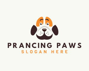 Cute Dog Paw logo design