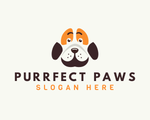 Cute Dog Paw logo design