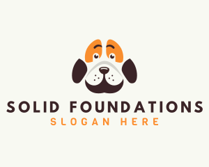 Hound - Cute Dog Paw logo design