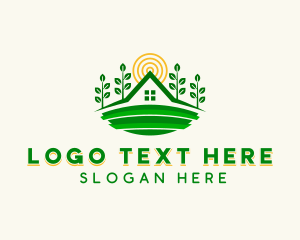 Potted Plants - Landscaping Garden Backyard logo design