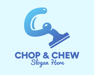 Blue Cleaning Squeegee Logo