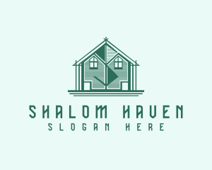 House Cabin Letter S logo design