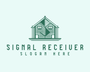 House Cabin Letter S logo design