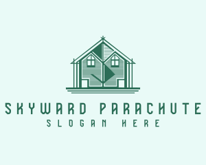 House Cabin Letter S logo design