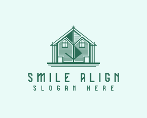 House Cabin Letter S logo design