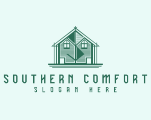 House Cabin Letter S logo design