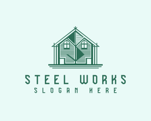 House Cabin Letter S logo design