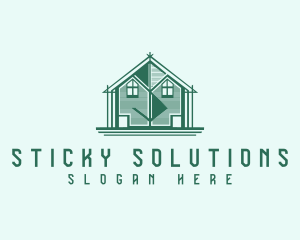 House Cabin Letter S logo design