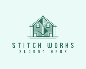 House Cabin Letter S logo design