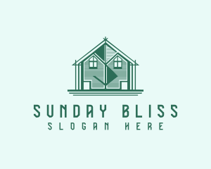 House Cabin Letter S logo design