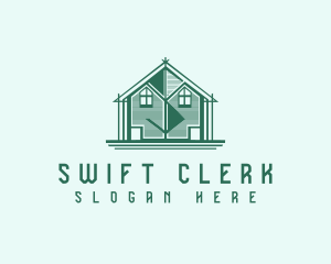 House Cabin Letter S logo design