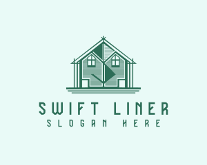 House Cabin Letter S logo design