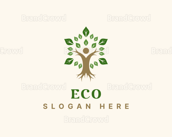Eco Health Human Tree Logo