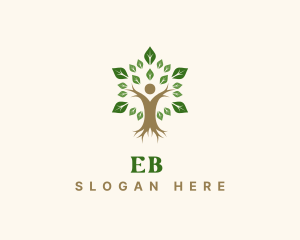 Organic - Eco Health Human Tree logo design