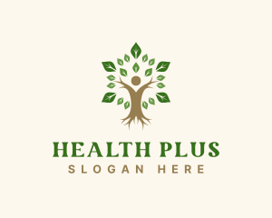 Eco Health Human Tree  logo design