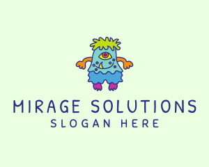 Mirage - Monster Cartoon Character logo design
