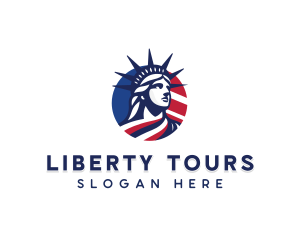 Statue Of Liberty - Liberty Patriotic USA logo design