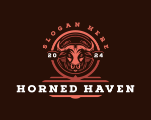 Horn Bull Texas logo design