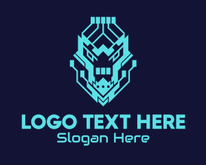 Programmer - Neon Lion Tech logo design