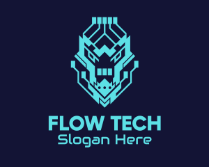 Neon Lion Tech logo design