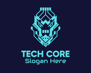 Neon Lion Tech logo design