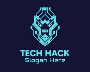 Neon Lion Tech logo design