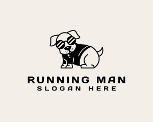 Smoking - Cool Puppy Dog logo design