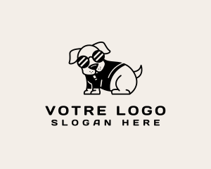 Hound - Cool Puppy Dog logo design