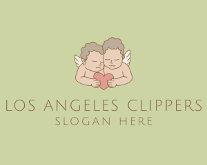 Children - Cupid Heart Angel logo design