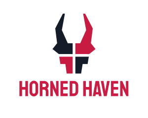 Horned - Animal Bull Horns logo design